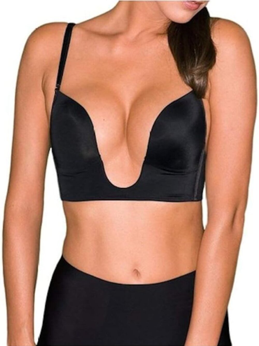 NWOT Deep Plunge Convertible Bra in black, reading desc for sizing